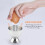 Egg Cup Tray Stainless Steel Boiled Egg Cup Holder Can Glasses 6 Sets 6