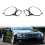 Acabamento para lentes de faróis dianteiros de carro para Classe E W211 6