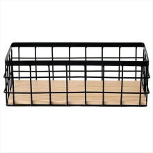 Small Metal Wire Storage Basket in Farmhouse Storage Organizer