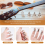 4 peças de palhetas de metal para violão e ukulele 6