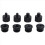 8Pcs Mic Stand Thread Adapter Set,5/8 Female to 3/8 Male Thread 5