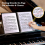 Sheet Music Folder, 60 Pages, Sheet Music/Holder,(White) 6