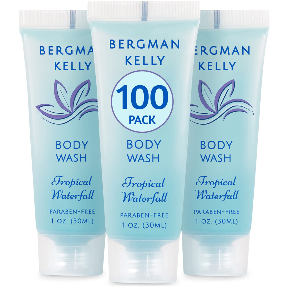 Bergman Kelly Travel Size Body Wash (1 Fl Oz 100 Pk Tropical Waterfall) Delight Your Guests With An Invigorating And Refreshing Hotel Body Wash Mi