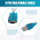 DB9 Computer Data Cable DB9 9 Pin VGA Female USB to R232 Interface 6