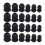 24 Pcs Plastic Waterproof Adjustable 3.5 - 13mm Cable Gland Joints 5