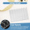 Suporte para CD de acrílico transparente com 4 peças e suporte para CD e DVD com presilhas 6
