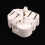 Motor de passo metálico branco 15V 6