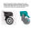 4 Pack Luggage Replacement Wheels, Universal Swivel Wheel for Luggage 5