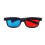 5Pcs Black Frame Red Blue 3D Glasses Dimensional Home Theater Glasses 6