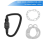 4-Digit Heavy Duty Carabiner Clips, D-Shaped Code Lock 6