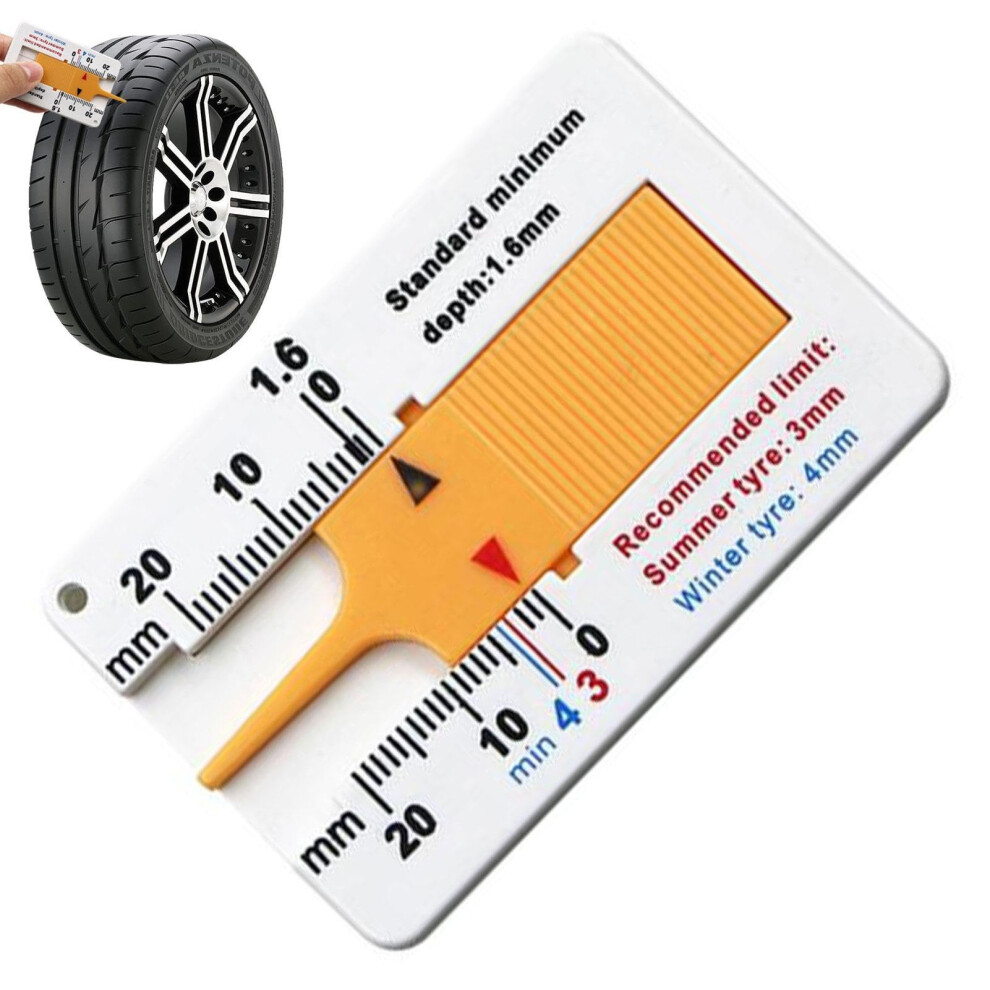 Car Tire Tread Checker - Digital Tire Depth Gauge For Cars And Trucks, 0Mm To 20Mm Measuring Tool, Accurate Tread Depth Measurement 9016109729972