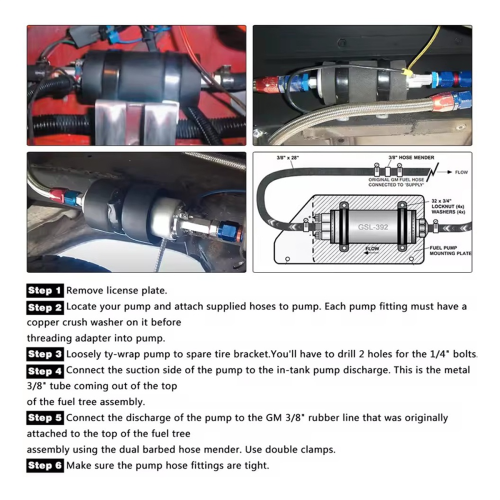 Universal High Flow External Inline Pump GSL392 2