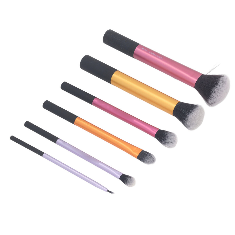 6Pcs Makeup Brush Set - Blush, Eyeshadow, Face & Eye Tools