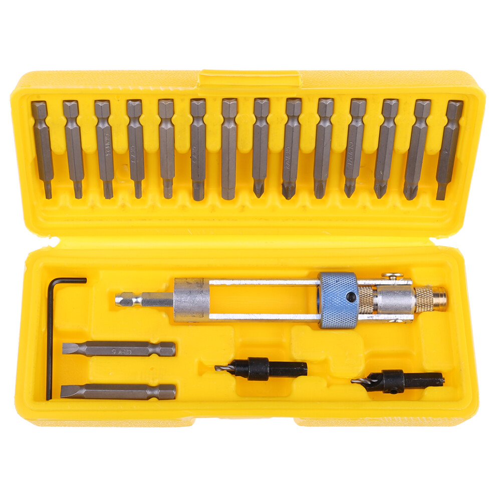 Drill Set Drill Driver Head Screwdriver Tools Drill Bits-Yellow 7754000111688
