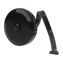 Black Soft Tape Measuring Ranges 1.5m for Measuring-Black 1.5M