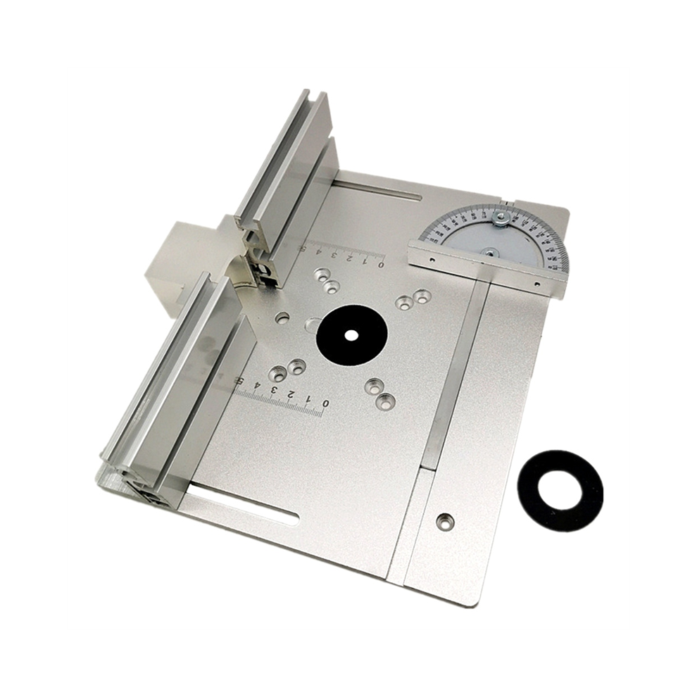 Router Table Insert Board Electric Wood Milling Flip Board Silver 4712689311266