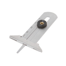 Stainless Steel Car Tyre Tread Depth Gauge 0-30mm Caliper Depth