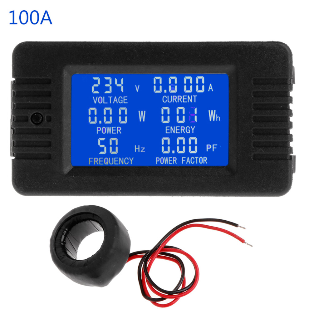6 In 1 Digital Voltage Energy Meter With Current- 100A 7754000113514