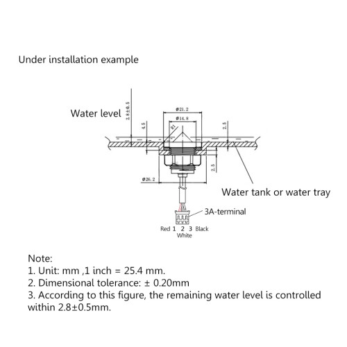 Liquid Level Sensor Replaceable Float Type Water Level Sensor 1