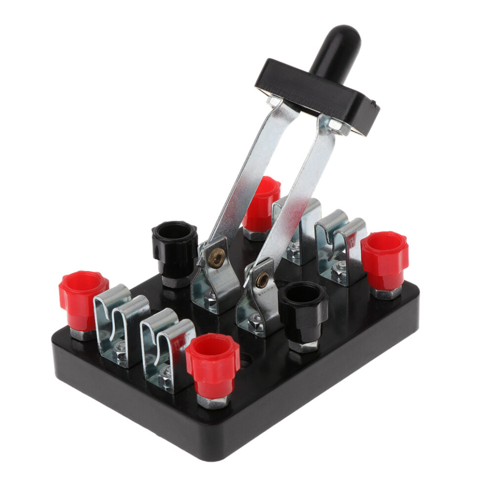 Experiment Test School Knife Switch Double Pole Double-Black 7754000113682