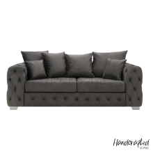 (Green, Swatch) Ashton Plush Velvet Scatter Back Sofa Set | 2 Seater, 3 Seater, 3+2 Seater, Armchair