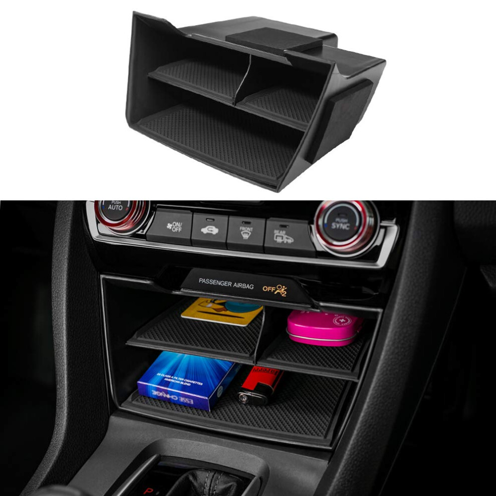 Thenice For 10Th Gen Civic Central Console Storage Box Cards Organizer 789964552298