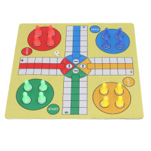 Juego de Ludo - 16 piezas, 1 dado, 35x35 cm, tablero 13.78in