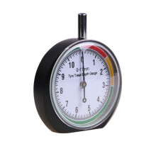 Tire Tread Gauge PC-3623, Easy Read Tire Depth Tool, Round Design, Accurate Tire Depth Measurement for Car Repair