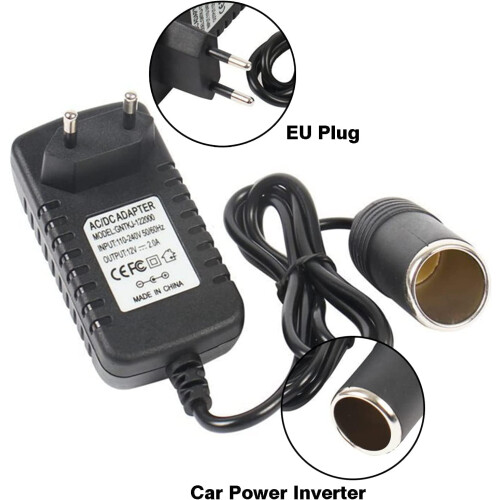 12V 2A Auto-Zigarettenanzünder-Adapter, AC/DC-Adapter-Konverter für Navigationssystem 2