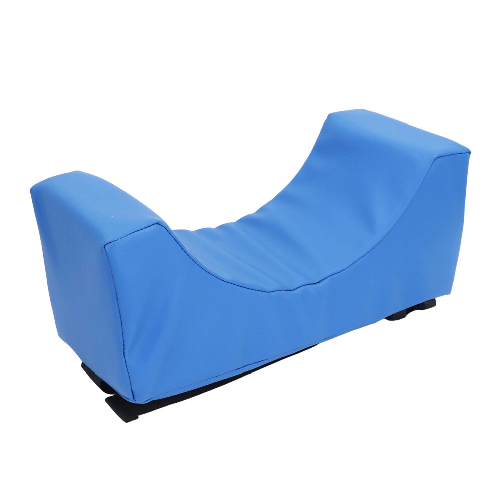 Comfortable Blue PU Leather Wheelchair Neck Support Pillow with Head Rest