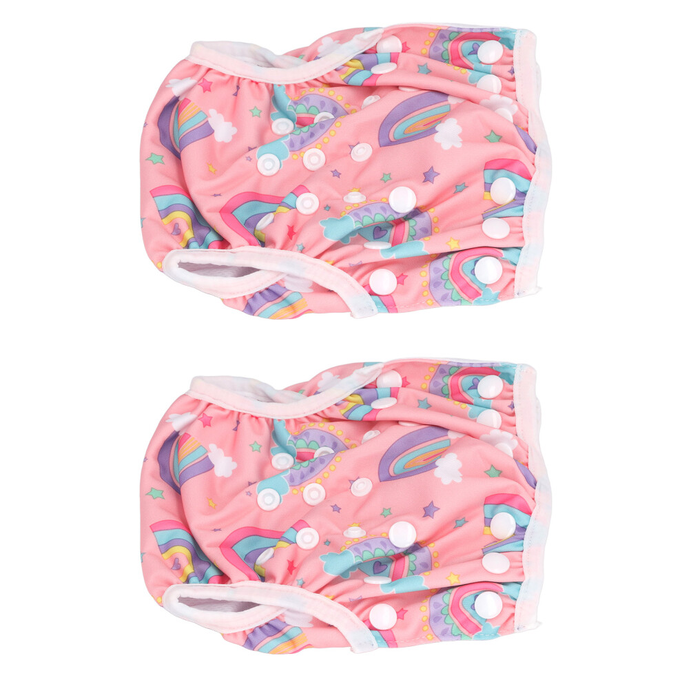 2 Pcs Baby Swim Diaper Breathable Leak-Proof Reusable Swim Pants for Toddlers B15