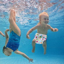 2pcs Baby Swim Diapers Leakproof, Breathable, Adjustable for 0-2 Years