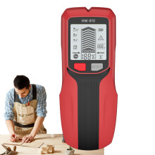 Stud Finders - Multifunctional Handheld LCD Display Scanners for Wall Installation, Plumbing, Drywall, and Cabinet Projects, Red