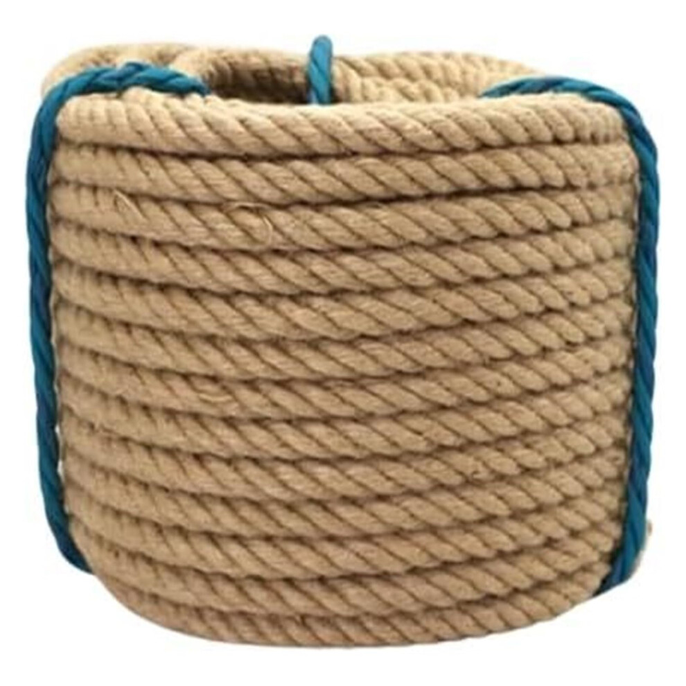 12MM Jute Rope 50M Thick Hemp Rope for Cat Scratching Post, Gardening, Bundling, and Decorative Wall Hanging Craft-image-OPC-PKDKNZH-NEW