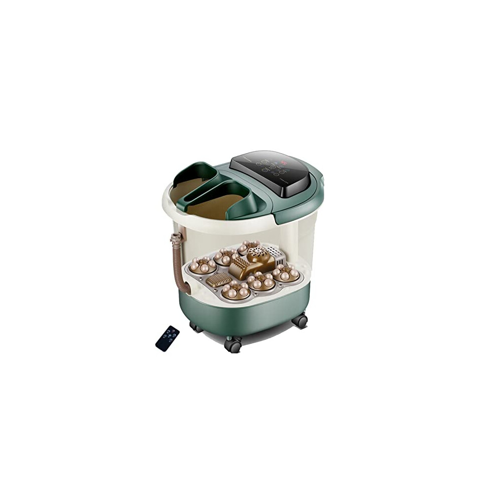 Foot Spa Massager with Fast Heating, 6 Massage Rollers, Digital Temperature Control and Water Circulation for Relaxation