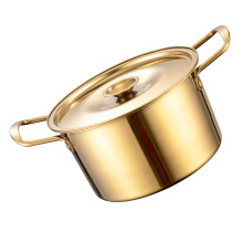 Korean Noodle Pot Aluminum Stockpot with Double Handles 23x16x9 cm Fast Cooking for Soups and Sauces