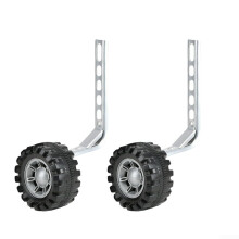 Bike Stabilizers for Kids - Adjustable Silver Training Wheels for 12 to 20 Inch Bicycles, Enhanced Balance and Safety