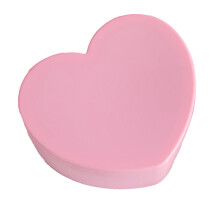 Plastische Herzförmige Schmuckschatulle mit Spiegel, doppelte Schicht, rosa Stauraum für Mädchen