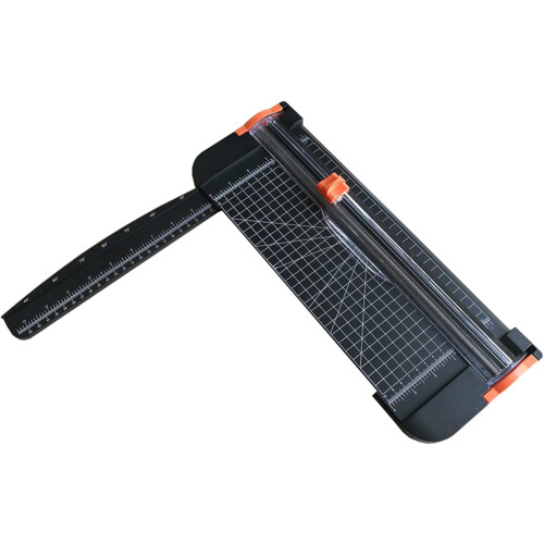 Efficient A4 Paper Trimmer for Crafting, 31cm Cutting Length, 12 Sheets Capacity, Stable Structure with Clear Panel Scale 1