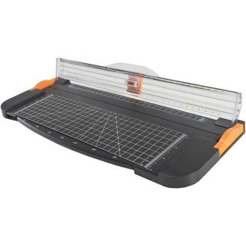 Efficient A4 Paper Trimmer for Crafting, 31cm Cutting Length, 12 Sheets Capacity, Stable Structure with Clear Panel Scale 2