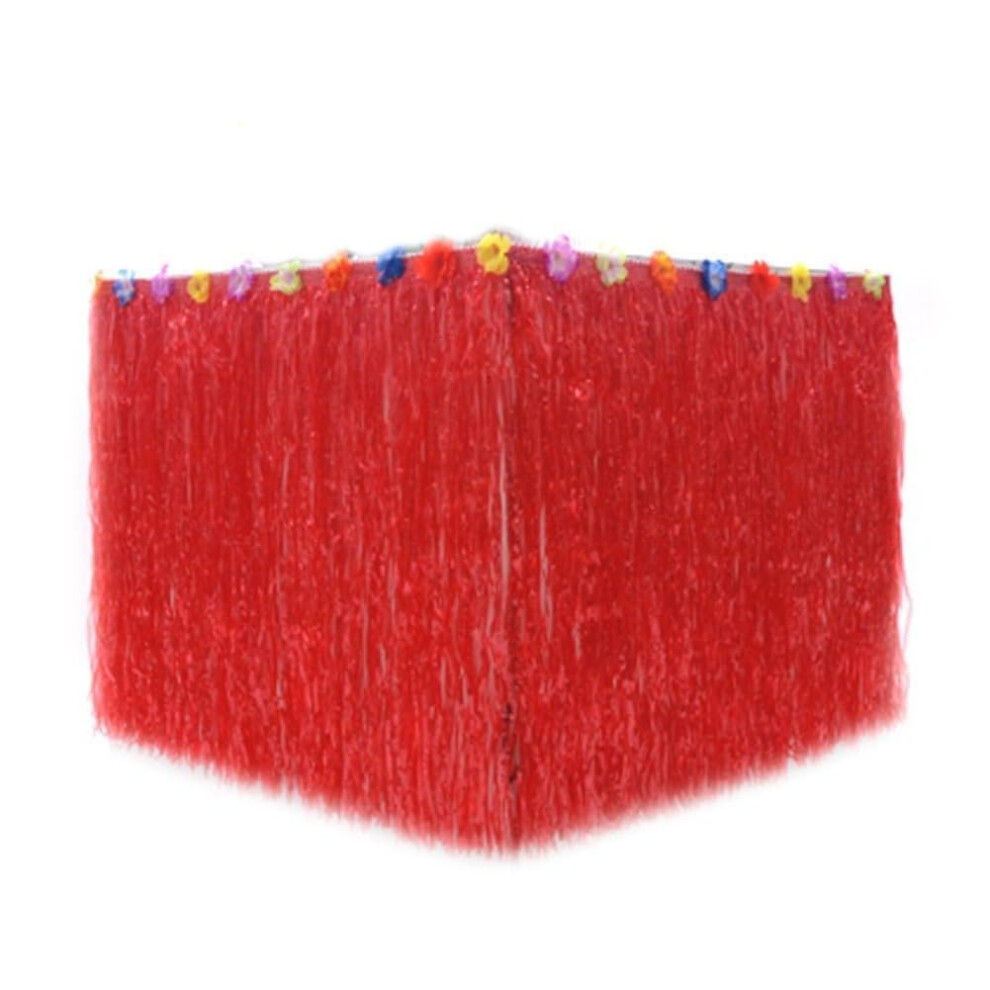 Festive Hawaiian Table Skirt for Christmas Tree Decorations, Multiple Color Themes, Easy Installation, 6ft Size-image-OPC-PKDKRBP-NEW