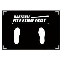 Hit The Baseball Mat - 35.43x23.62 Inch Baseball Hitting and Batting Training Mat with Toes Facing Upwards