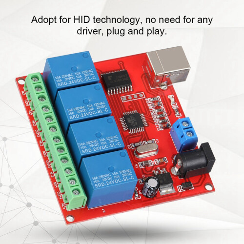 4-Channel 24V Computer USB Smart Switch Controller 1