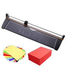 A2 Paper Cutter Rotary Trimmer 60Cm Cutting Width Cuts Up to 10 Sheets Rust-proof Metal Ideal for Schools Printing Shops