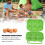 6 Egg Carton, 6 Pack Egg Storage Container in Green, Durable ABS Plastic with Grid Design for Easy Organization 3