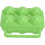 6 Egg Carton, 6 Pack Egg Storage Container in Green, Durable ABS Plastic with Grid Design for Easy Organization 5