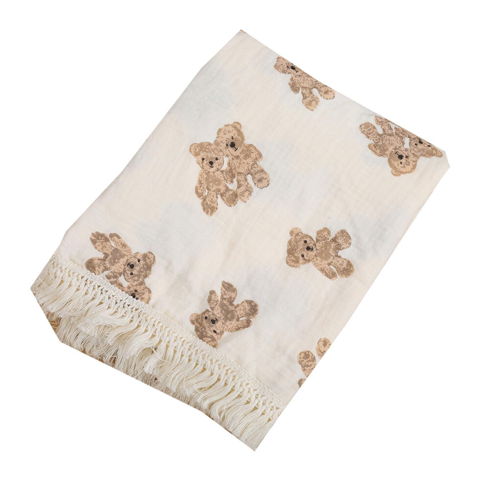Newborn Blanket for Baby Boys & Girls, Soft Breathable Skin-Friendly Receiving Blanket, Unisex Cotton Swaddle, 30x40 Inches