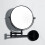 Wall Mounted Makeup Mirror 8" 3X Magnification, Dual-Sided, Black or Silver 5