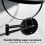 Wall Mounted Makeup Mirror 8" 3X Magnification, Dual-Sided, Black or Silver 1