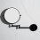 Wall Mounted Makeup Mirror 8" 3X Magnification, Dual-Sided, Black or Silver 2